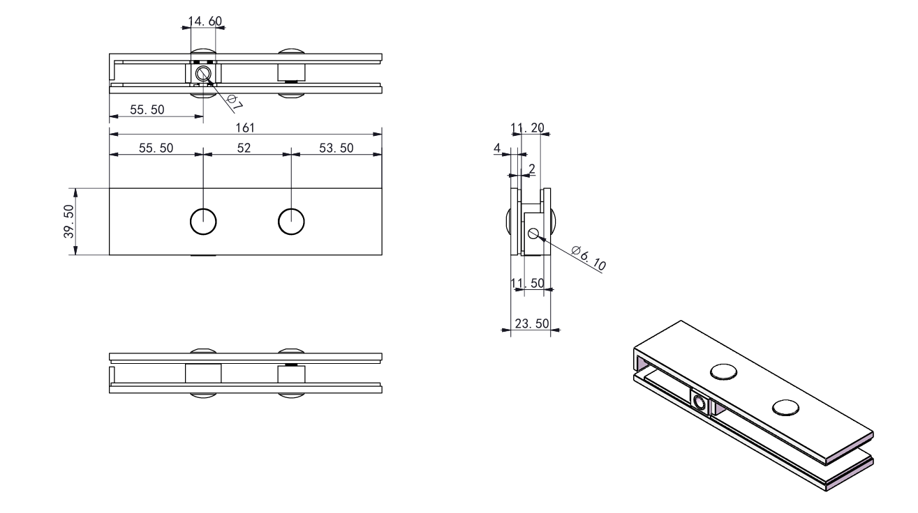 PINZA UNION PARA VIDRIO
